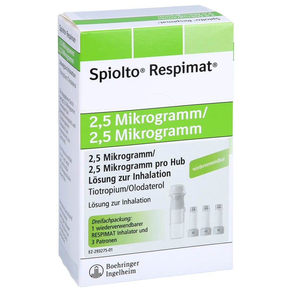 Spiolto Respimat 2.5 ug/2.5 ug Hub wiederverwend.