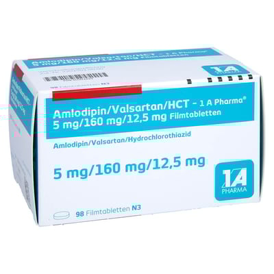 Amlodipin/Valsartan/HCT-1A Pharma 5 mg/160 mg/12,5 mg