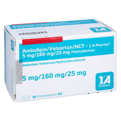 Amlodipin/Valsartan/HCT-1A Pharma 5 mg/160 mg/25 mg