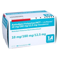 Amlodipin/Valsartan/HCT-1A Pharma 10 mg/160 mg/12,5 mg