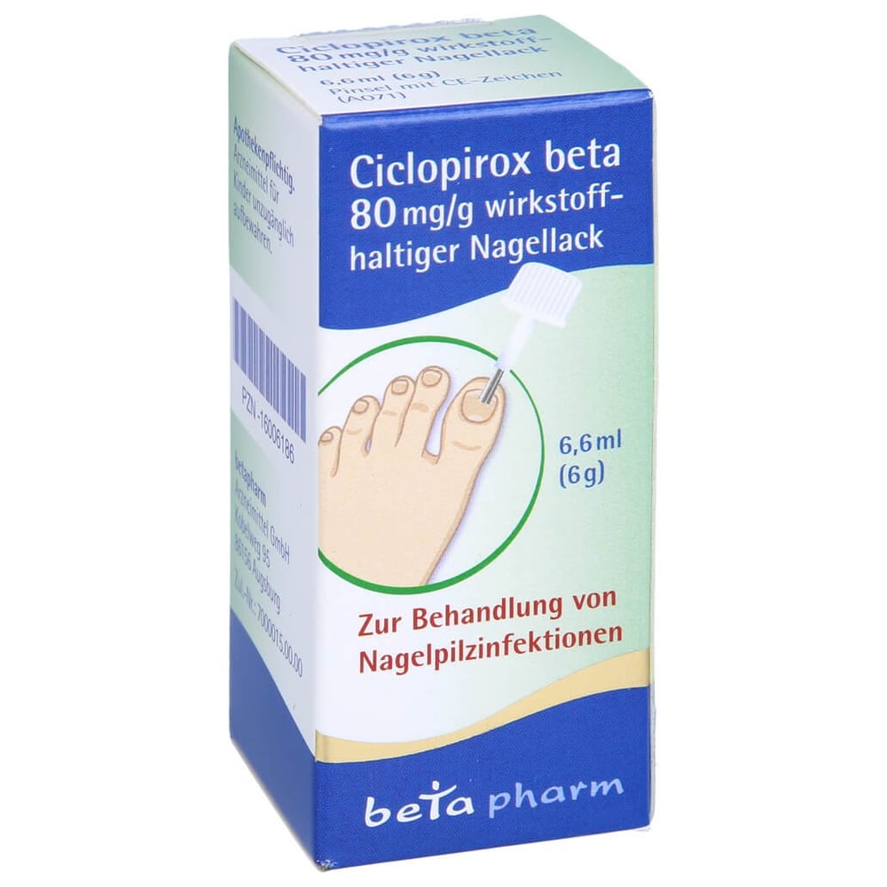 Ciclopirox beta 80 mg/g