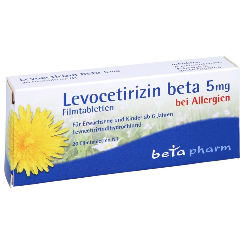 Levocetirizin beta 5 mg