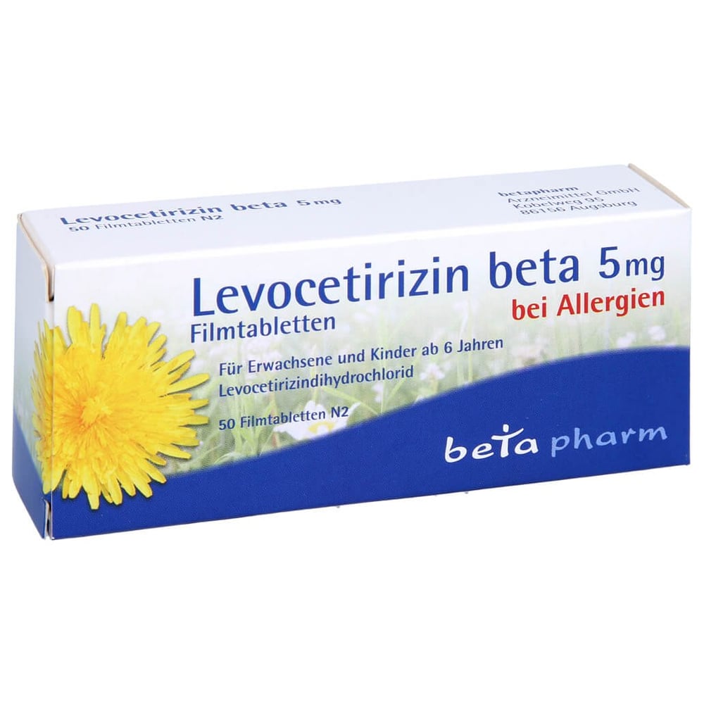 Levocetirizin beta 5 mg