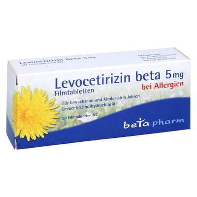 Levocetirizin beta 5 mg