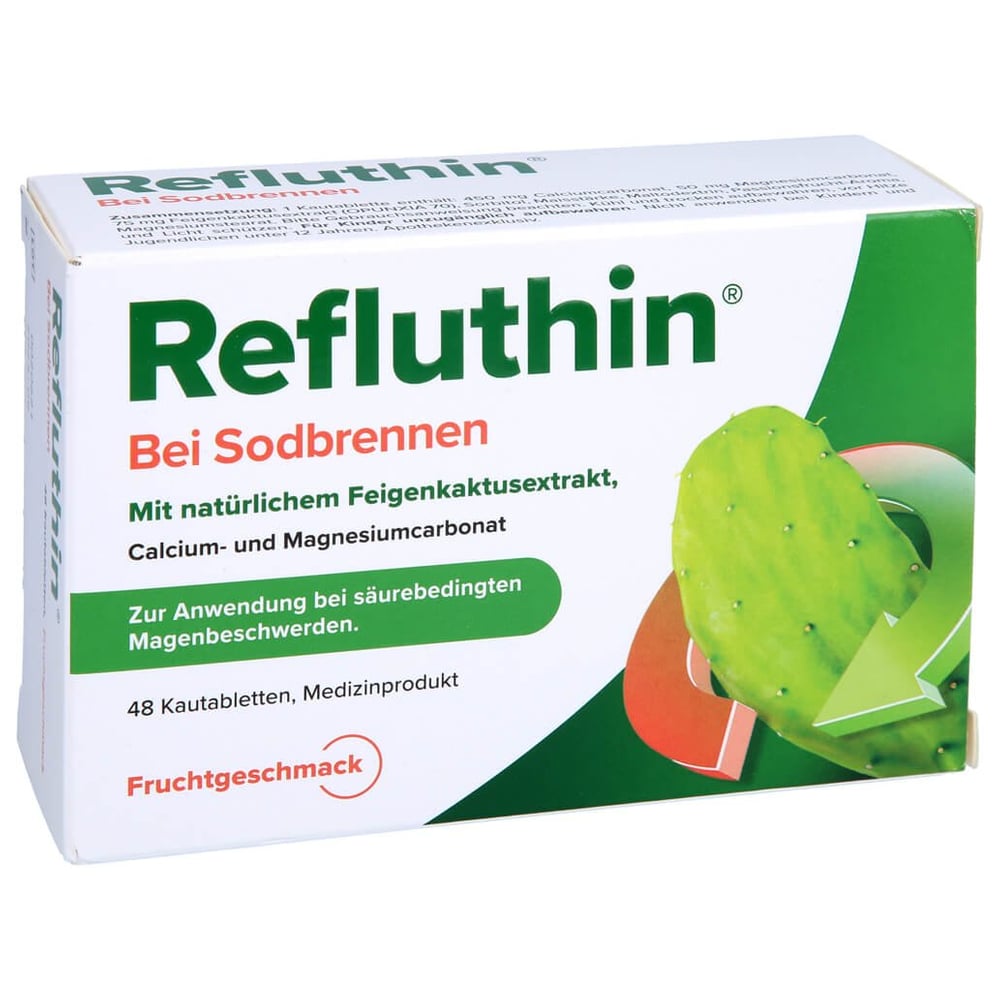 Refluthin bei Sodbrennen Kautabletten Frucht