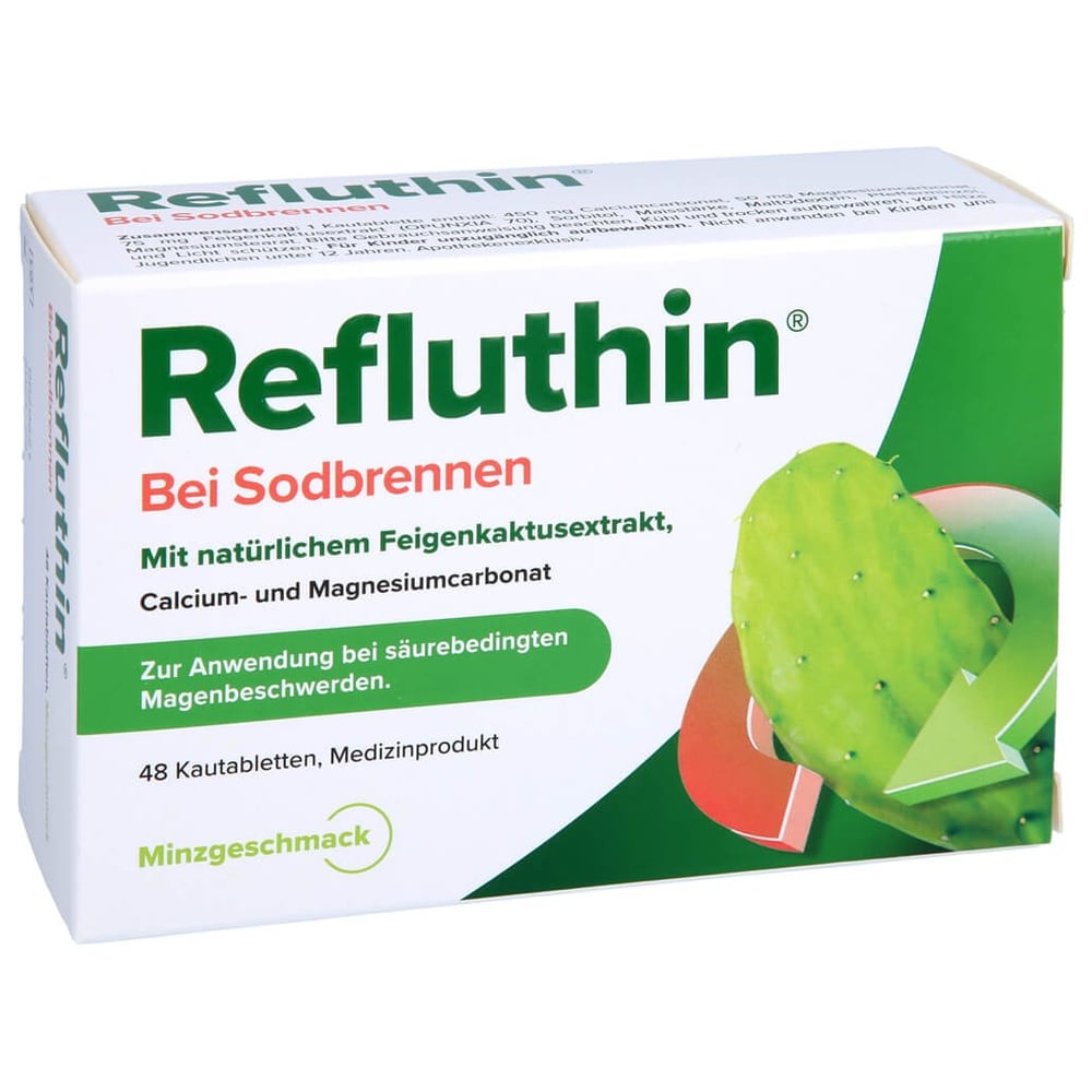 Refluthin bei Sodbrennen Kautabletten Minze