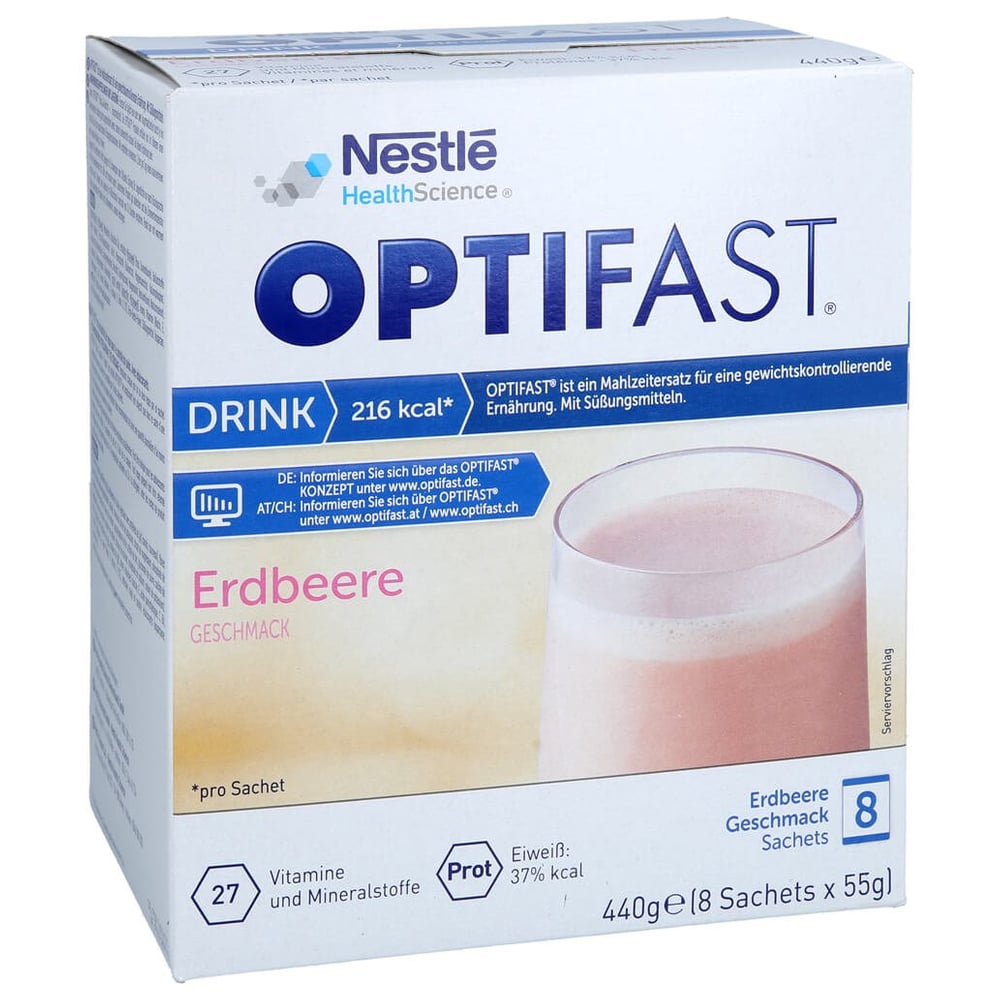 Optifast Drink Erdbeere Pulver