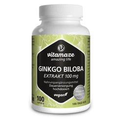 Ginkgo Biloba 100 mg hochdosiert vegan
