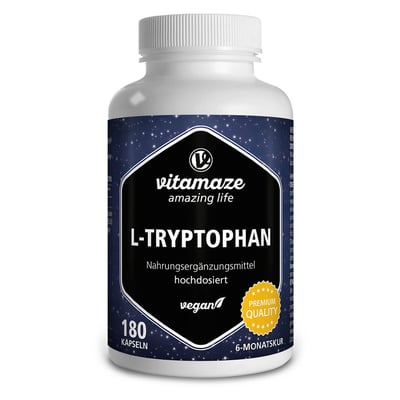 L-tryptophan 500 mg hochdosiert vegan Kapseln