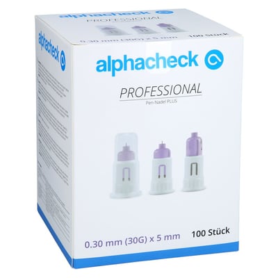 Alphacheck professional Pen-Nadeln Plus 30 Gx5 mm 1001 Artikel Medical