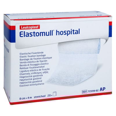 Elastomull hospital 8 cmx4 m elast.Fixierb.weiß