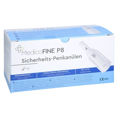 Medicofine P8 Sicherheits-Penkanülen 8mm