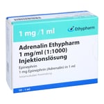 Adrenalin Ethypharm 1 mg/ml (1:1000) Injektion -Lösung