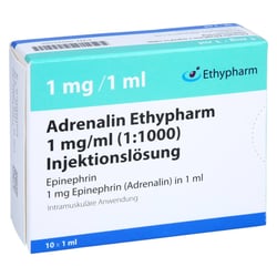 Adrenalin Ethypharm 1 mg/ml (1:1000) Injektion -Lösung