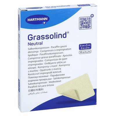 Grassolind Salbenkompressen 5x5 cm steril