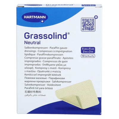 Grassolind Salbenkompressen 5x5 cm steril