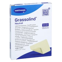 Grassolind Salbenkompressen 5x5 cm steril Kohlpharma