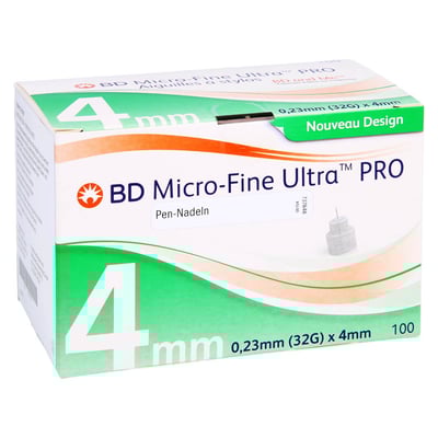 BD Micro-fine Ultra Pro Pen-Nadeln 0,23x4 mm 32 G Emra-Med