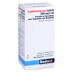 Clarithromycin Basics 250 mg/5 ml Granulat zur Herstellung einer Suspension zum Einnehmen