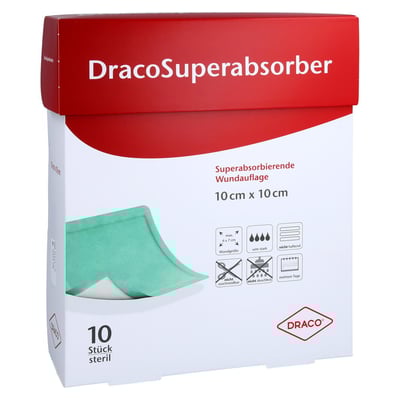 Dracosuperabsorber 10x10 cm Wundauflage