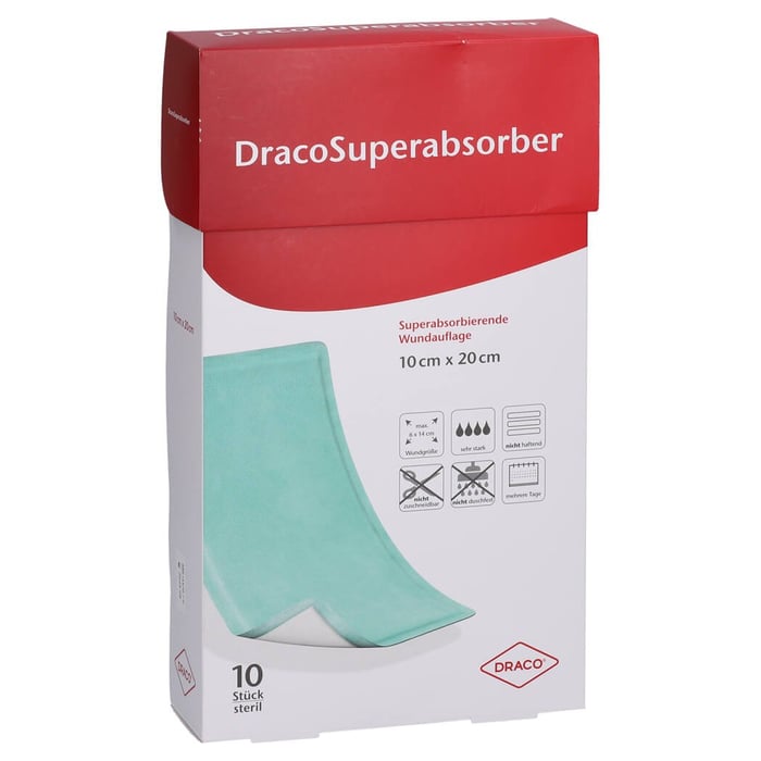 Dracosuperabsorber 10x20 cm Wundauflage