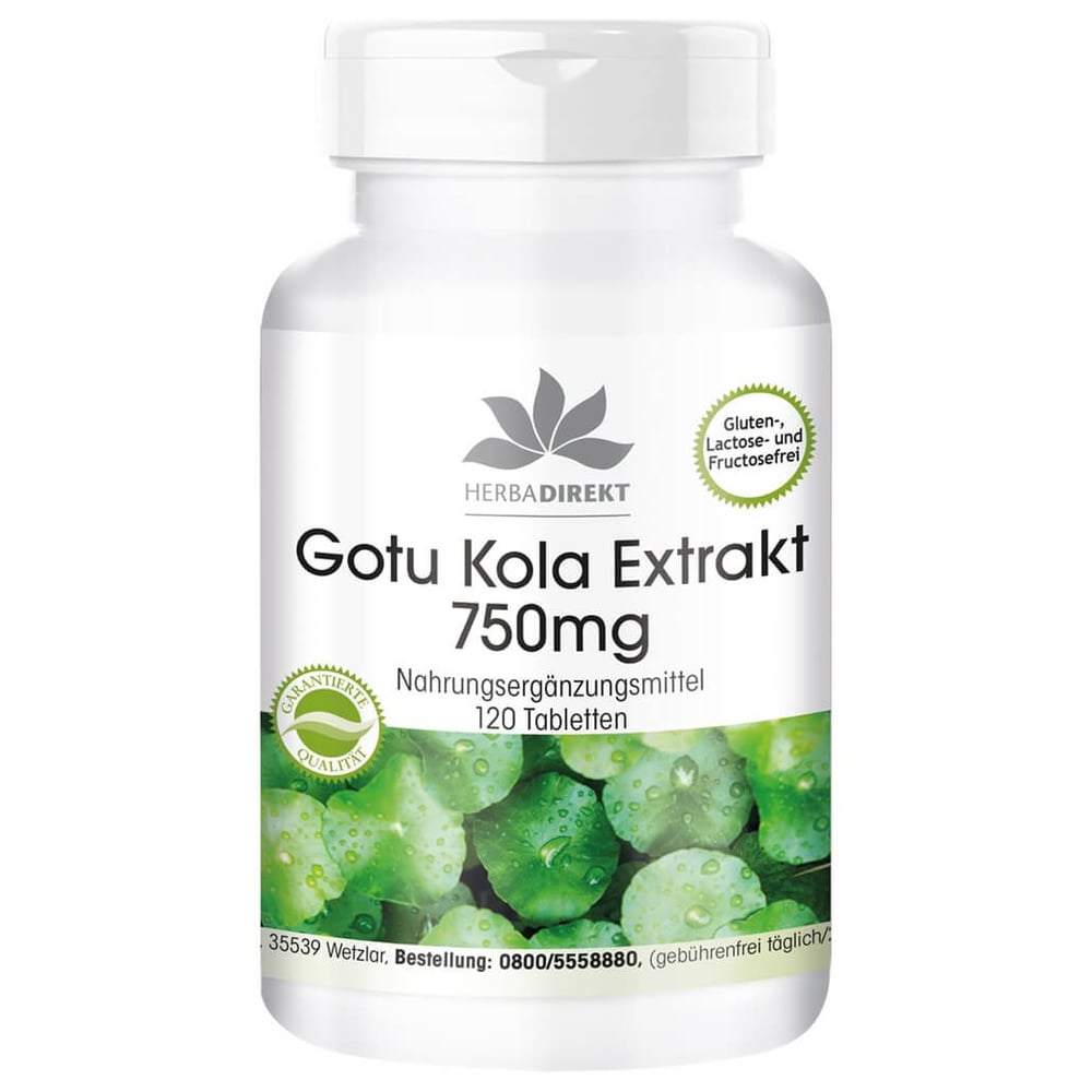 Gotu Kola Extrakt 750 mg