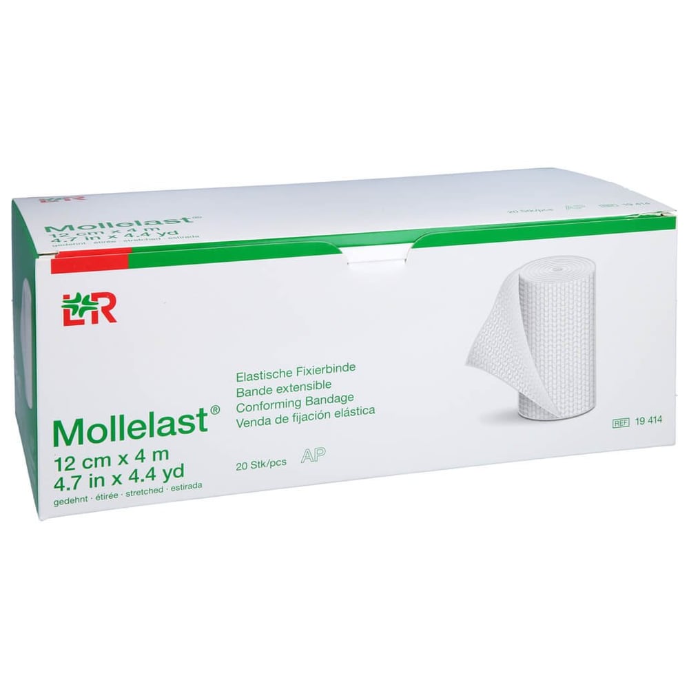 Mollelast Binden 12 cmx4 m weiß