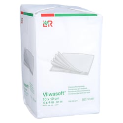 Vliwasoft Vlieskompressen unsteril 10x10 cm 6l. B2B Medical