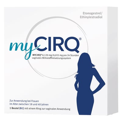 Mycirq 0,120mg/0,015mg pro 24 Stunden vaginales Wirkstofffreisetzungssystem