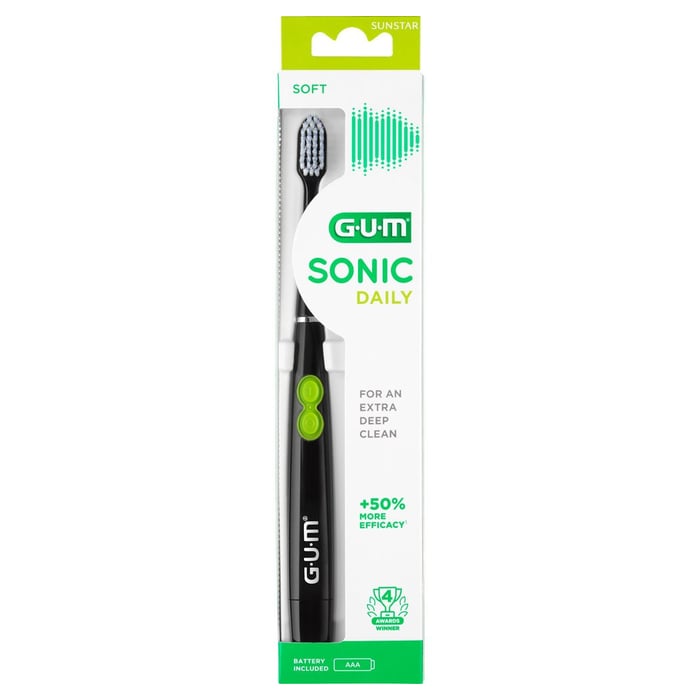 Gum Sonic Daily SchallZahnbürste schwarz