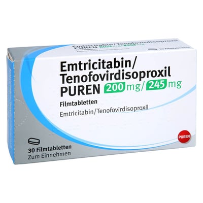 Emtricitabin/Tenofovirdisoproxil PUREN 200 mg/245 mg