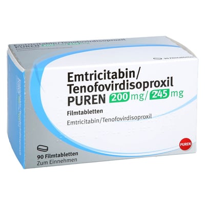 Emtricitabin/Tenofovirdisoproxil PUREN 200 mg/245 mg