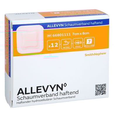 Allevyn Schaumverband 7x8 cm haftend Kohlpharma