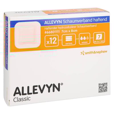 Allevyn Schaumverband 7x8 cm haftend Kohlpharma