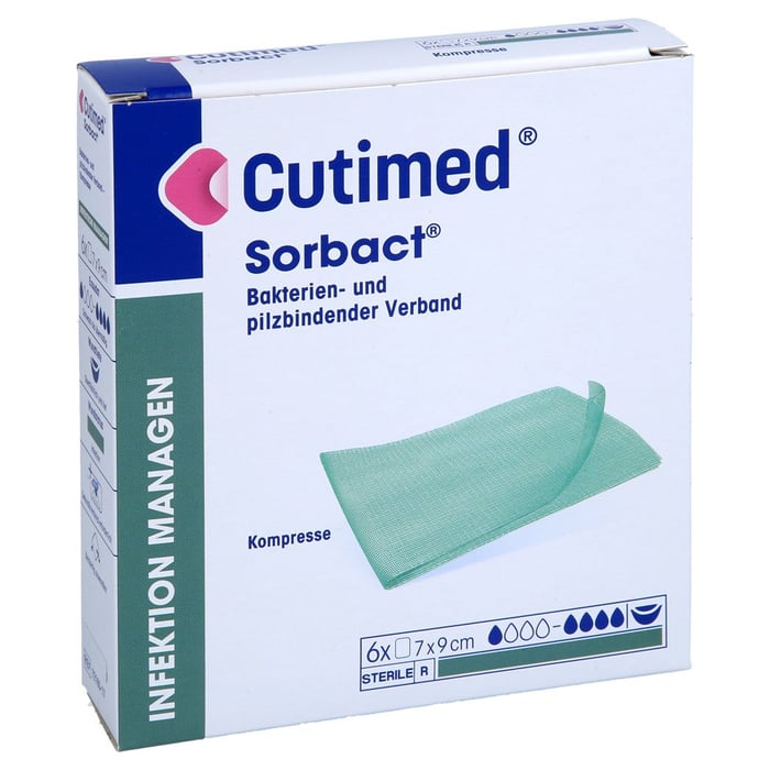 Cutimed Sorbact Kompressen 7x9 cm