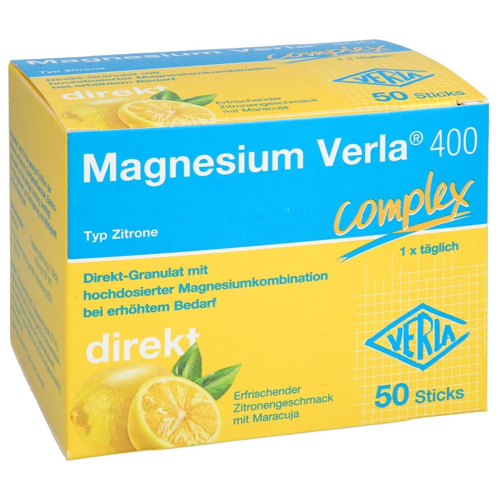 Magnesium Verla 400 Zitrone Direkt-Granulat