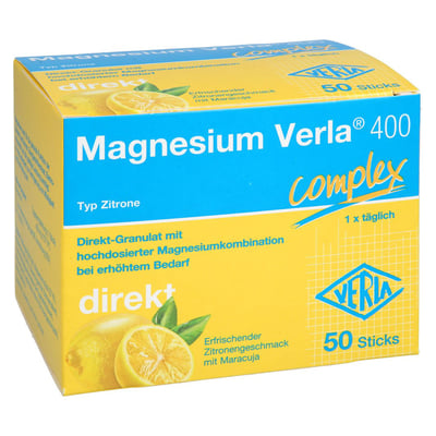 Magnesium Verla 400 Zitrone Direkt-Granulat