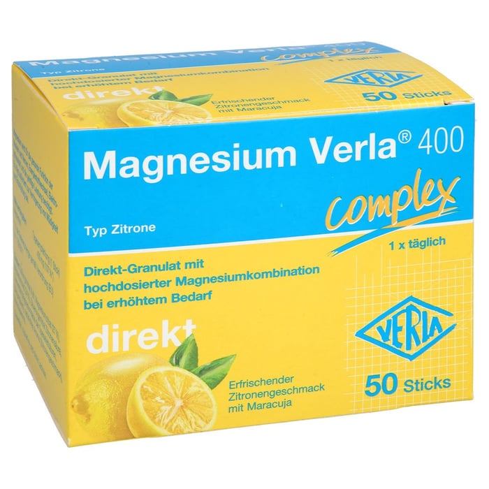 Magnesium Verla 400 Zitrone Direkt-Granulat