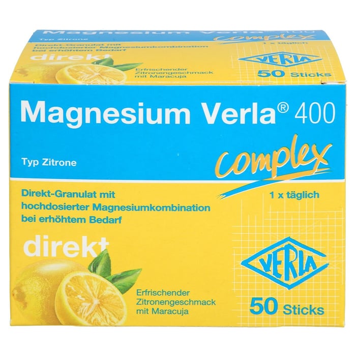 Magnesium Verla 400 Zitrone Direkt-Granulat
