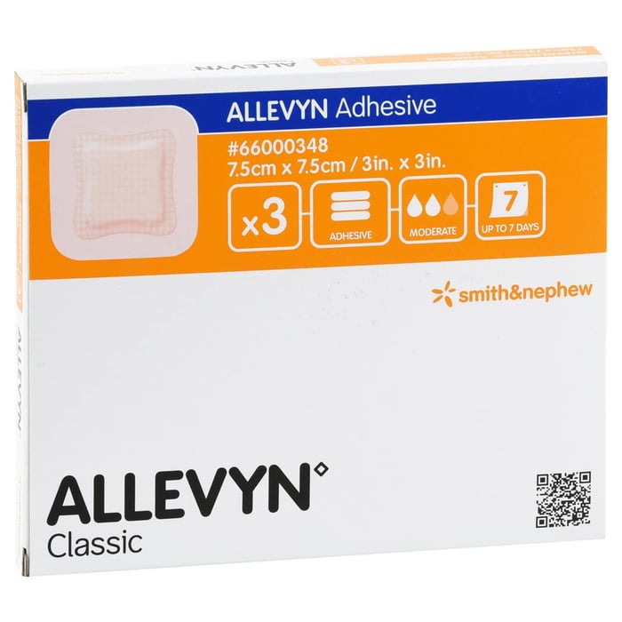 Allevyn Adhesive 7,5x7,5 cm haftende Wundauflage