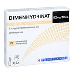 Dimenhydrinat Panpharma 6,2 mg/ml Injektionslösung Produktbild 1