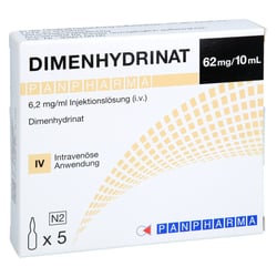 Dimenhydrinat Panpharma 6,2 mg/ml Injektionslösung