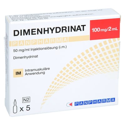 Dimenhydrinat Panpharma 50 mg/ml Injektionslösung Produktbild 1