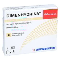 Dimenhydrinat PANPHARMA 50mg/ml Injektionslösung