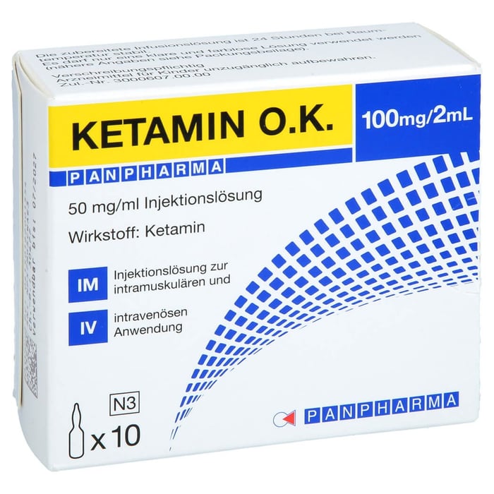Ketamin Panph 100mg/2ml Ok