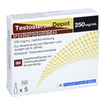 Testosteron Depot Panpharma 250 mg/ml Injektion Lösung.