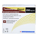 Testosteron Depot Panpharma 250 mg/ml Injektion Lösung.