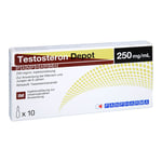 Testosteron Depot Panpharma 250 mg/ml Injektion Lösung. Produktbild 1