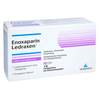 Enoxaparin Ledraxen 2000 I.E. (20 mg)/0,2 ml Injektionslösung