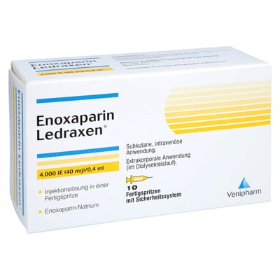 Enoxaparin Ledraxen 4000 I.E. (40 mg)/0,4 ml Injektionslösung